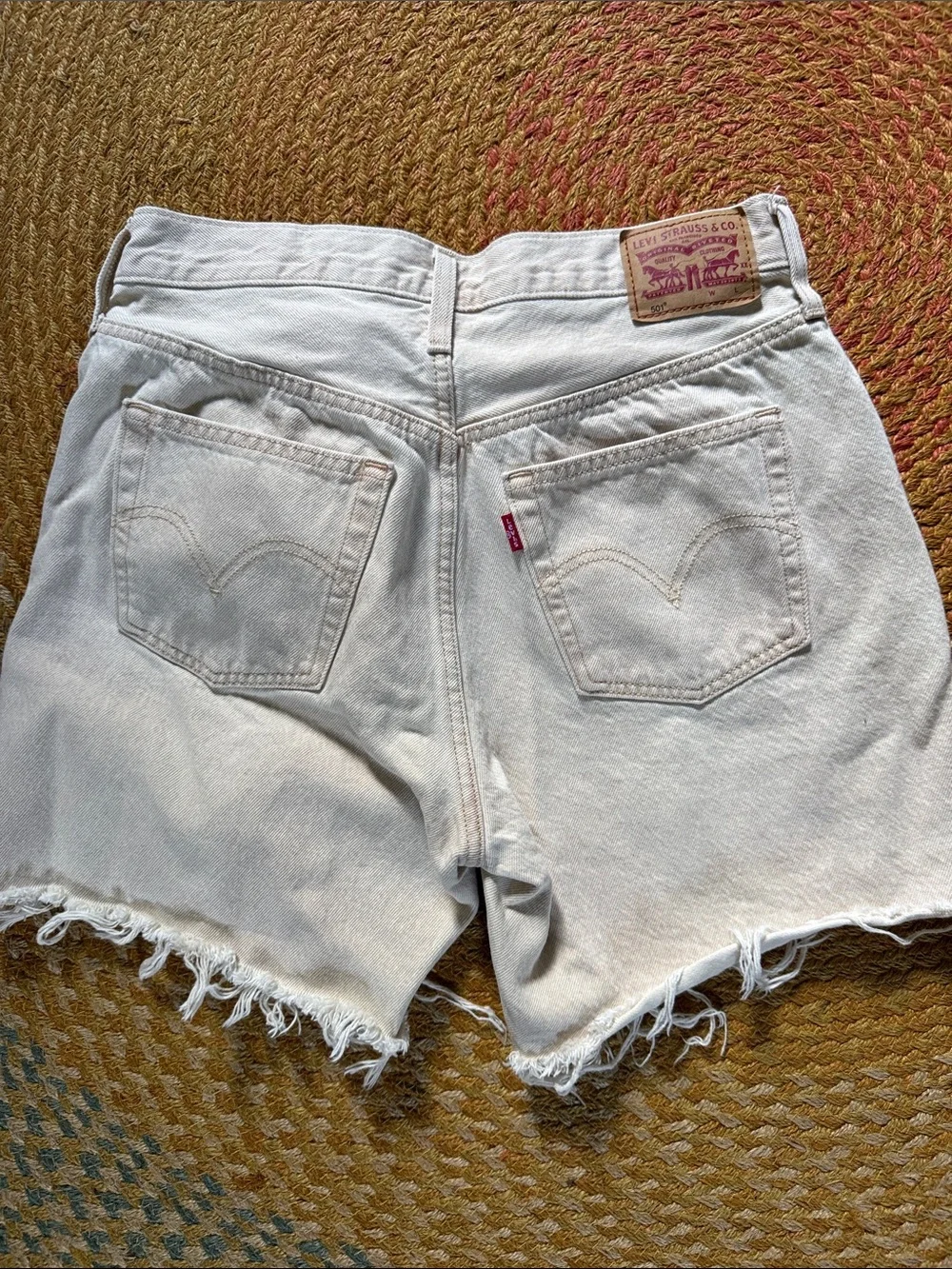 Levi’s 501 Shorts, Frayed Hem Women's Denim Shorts -